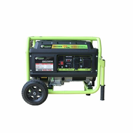 GREEN-POWER 5250-4750W Dual Fuel Gasoline & Propane Powered Portable Generator with 223cc Professional Engine GR135002